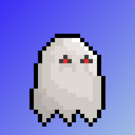 Trace Echo 0807: Quiet Memory background, Pale Shell body, and Warning Dots eyes